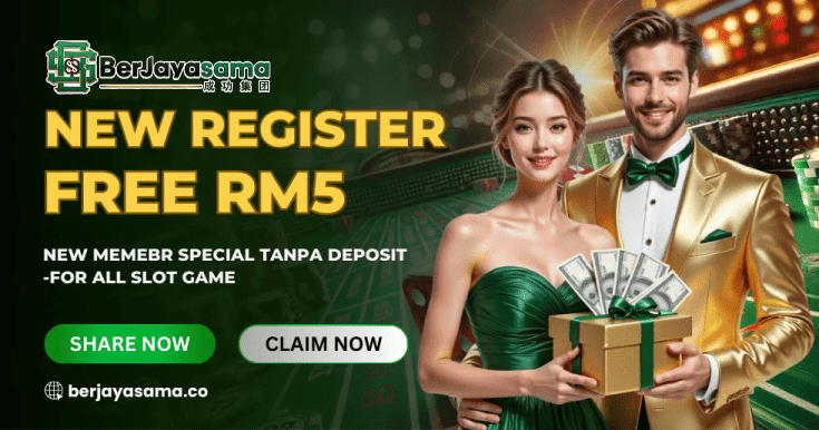 New Register Free RM5 — No Deposit Required